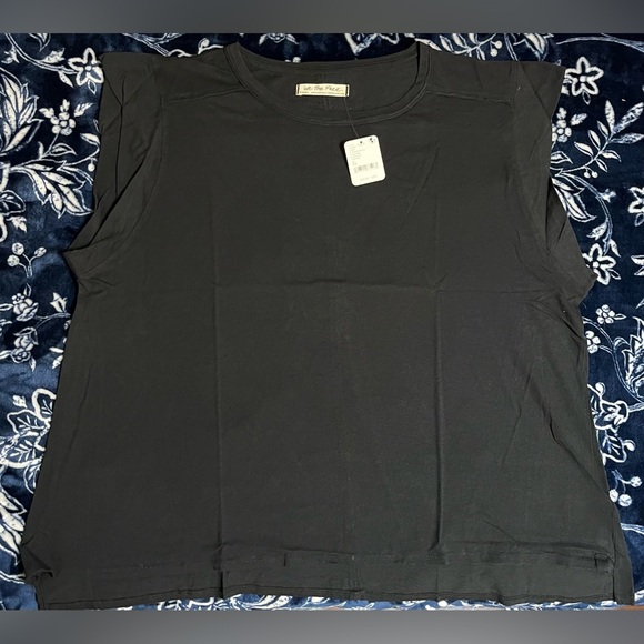Free People We The Free Naomi Tee 28" pit to pit oversized NWT - Picture 7 of 9